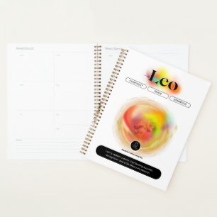 Modern Zodiac Sign Leo Quote   Element Fire Planner