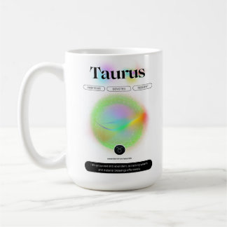 Modern Zodiac Sign Taurus Quote Earth Element Coffee Mug