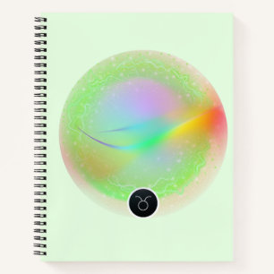 Modern Zodiac Sign Taurus Quote Earth Element Notebook