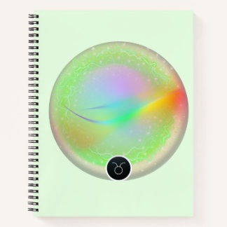 Modern Zodiac Sign Taurus Quote Earth Element Notebook