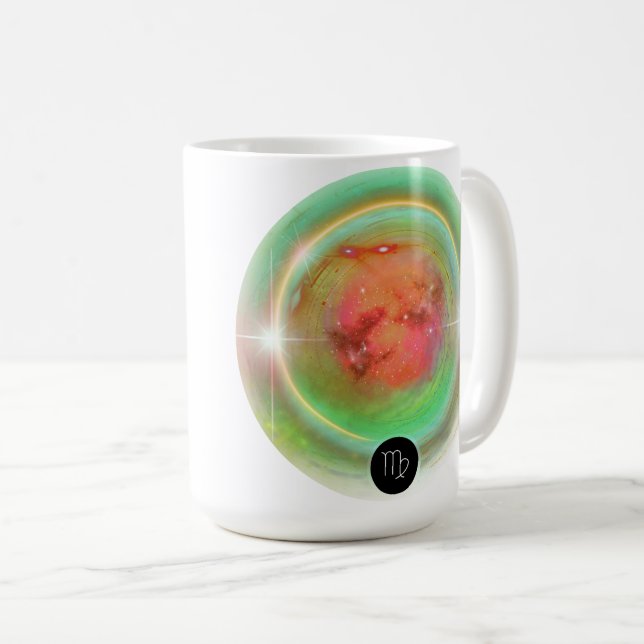 Modern Zodiac Sign Virgo Quote Earth Element Coffee Mug (Front Right)
