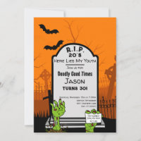 Modern Zombie Horror Themed 30th Birthday Party