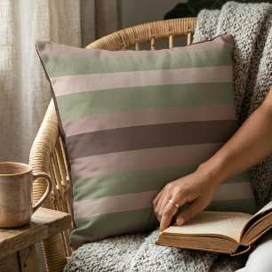 Moderna Linear   Aged Sage & Tea Rose Cushion