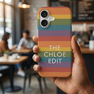 Moderna Linear   MCM Rainbow Custom iPhone Case