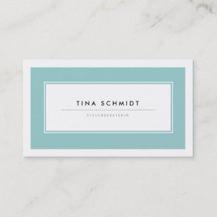 Moderne Blau Visitenkarten Business Card