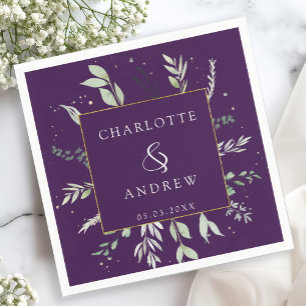 Moderne, elegante Eukalyptus-Hochzeit  Serviette Napkin