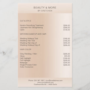 Moderne minimale Beige Hautfarbe Flyer