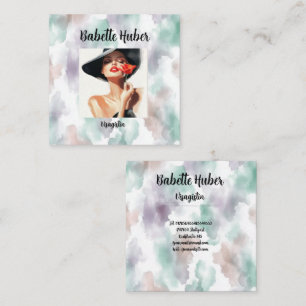 Moderne  square business card