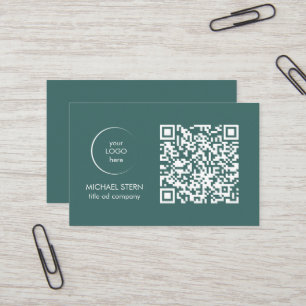 Moderne Visitenkarte mit QR-Code Business Card