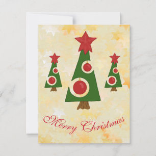 Moderner Tannenbaum Invitation