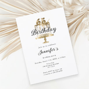 Modernes, elegantes 65. Einladung zum Geburtstag Invitation