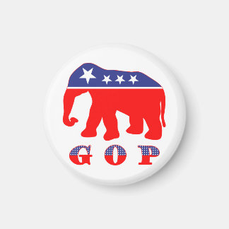 Modernised GOP Elephant Magnet