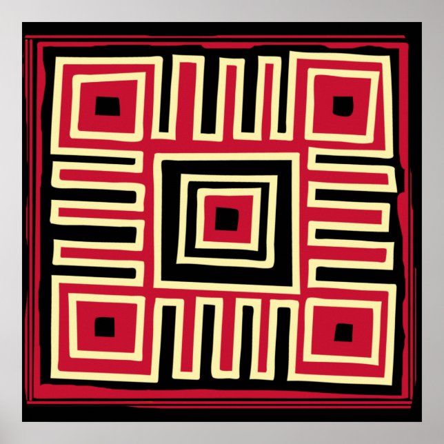 modernist abstract geometric poster (Front)