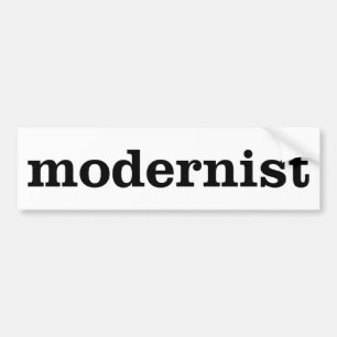 Modernist Bumper Sticker