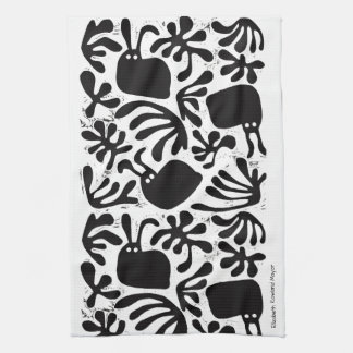 Modernist Bunny Kitchen Towel