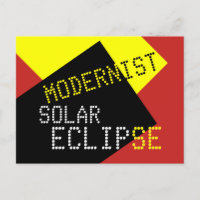 Modernist Solar Eclipse Funny customisable