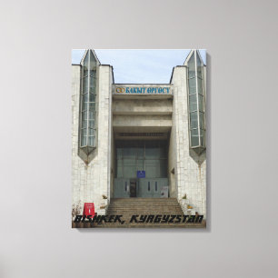 Modernist Wedding Palace, Bishkek Frunze Canvas Print