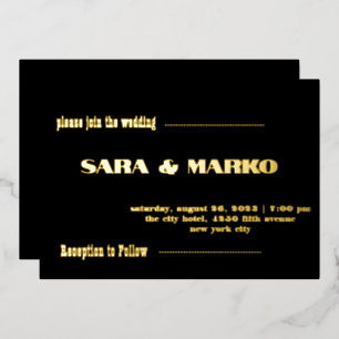 ModernTypography Minimalist Wedding