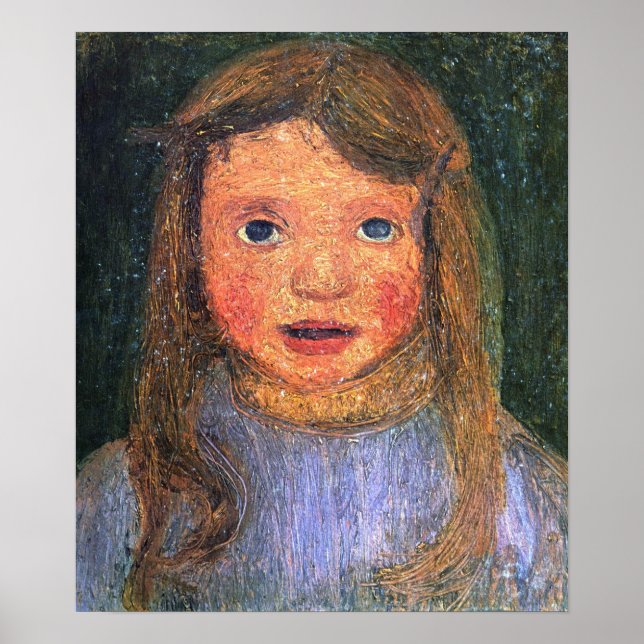 Modersohn-Becker - Head Of A Little Girl (Elsbeth) Poster (Front)