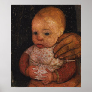 Modersohn-Becker - Infant With Her Mother's Hand Poster