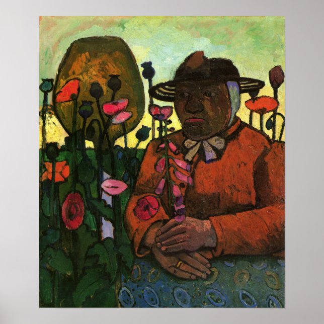 Modersohn-Becker - Old Woman In The Garden 1906 Poster (Front)