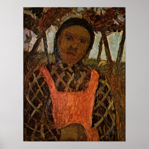 Modersohn-Becker - Peasant Child With Pink Apron Poster