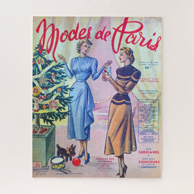 Modes De Paris. Puzzle (Vertical)