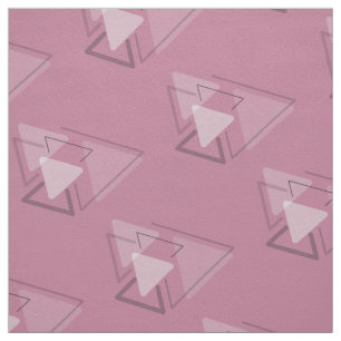 Modest Monochrome Geometric Triangles Joke Fabric