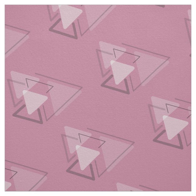 Modest Monochrome Geometric Triangles Joke Fabric (Swatch)