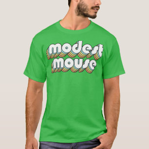 Modest Mouse Retro Rainbow Typography Faded Style T-Shirt