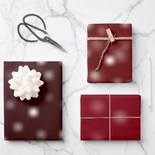 Modest White Playful Random Fading Away Points Wrapping Paper Sheet