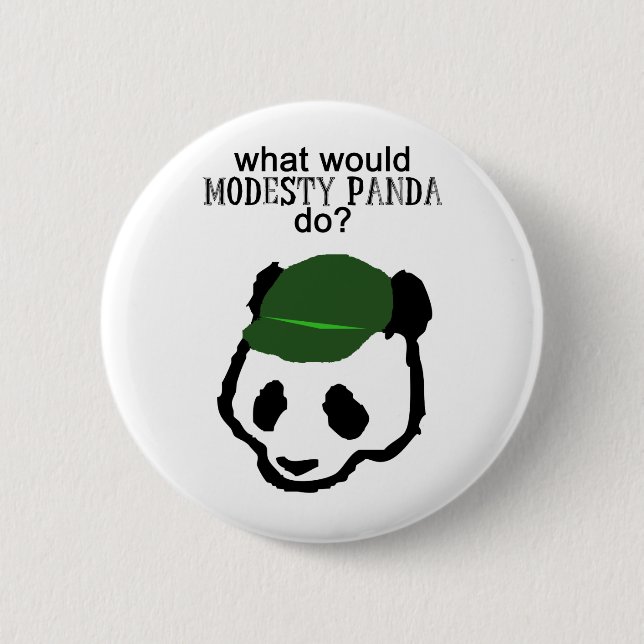 Modesty Panda Button (Front)