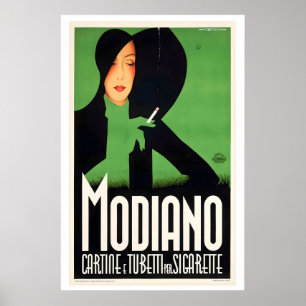 Modiano by Robert Bereny Vintage Art Deco Poster