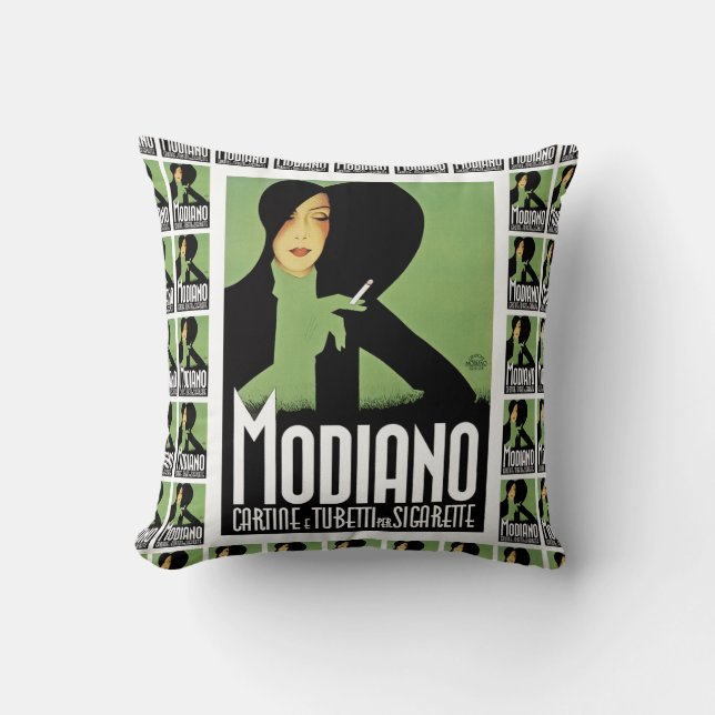 Modiano Cigarette Ad Cushion (Front)