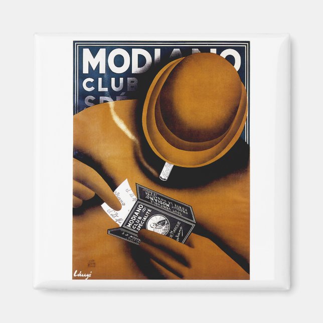 Modiano Cigarette Ad Magnet (Front)