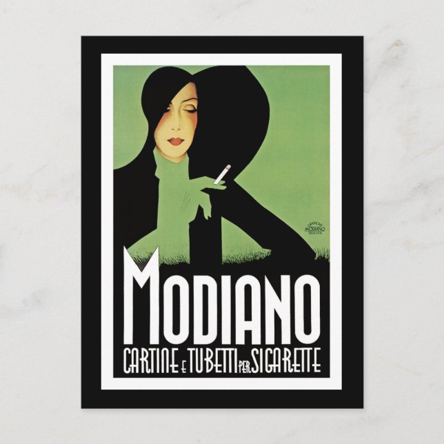 Modiano Cigarette Ad Postcard (Front)