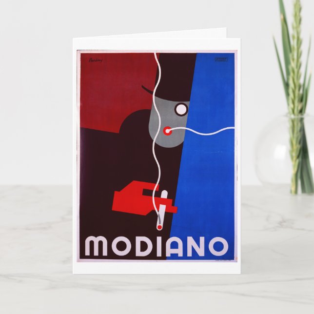 Modiano - Vintage Cigarette Advertising Poster Card (Front)