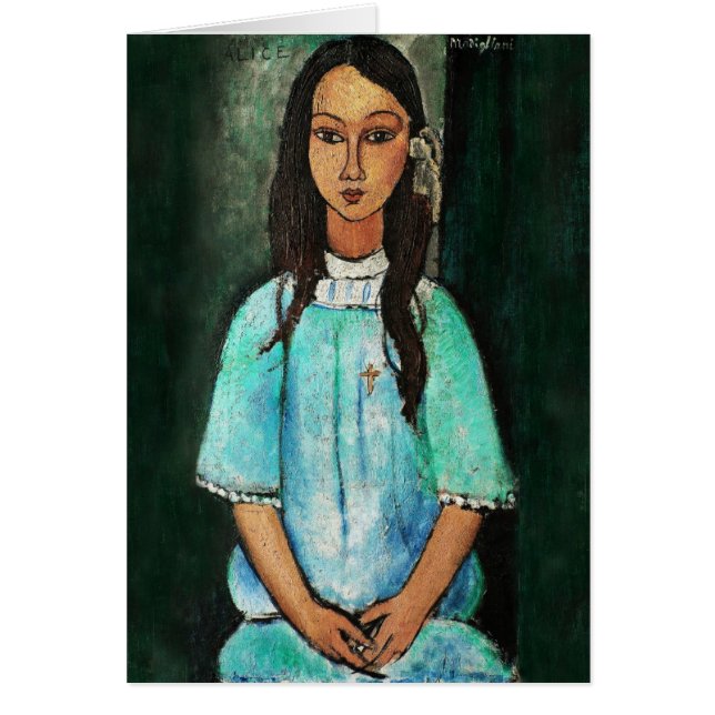 Modigliani Alice Vintage Fine Art Painting (Front)