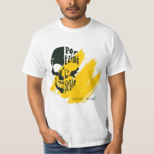 Modisch Totenkopf Style T-Shirt