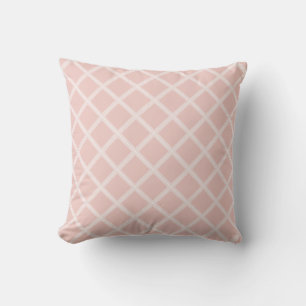 Modish Blush Pink Modern Design Square Template Cushion