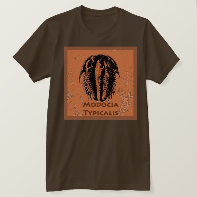 Modocia Typicalis Fossil Trilobite T-Shirt (Design Front)