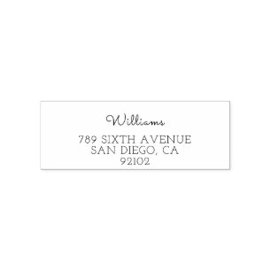 Modren address return personalised last family nam self-inking stamp