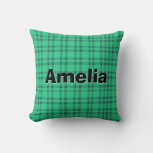 Modren elegant Green check Cushion