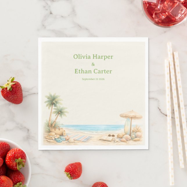 Modren Viral Aesthetic Beech soft Stylis customise Napkin (Insitu)