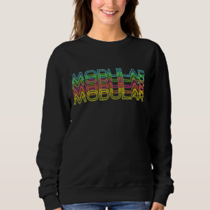 Modular 80s Retro Analogue Synthwave Synthesizer Sweatshirt