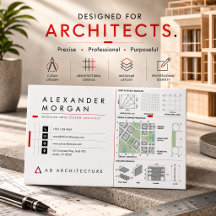 Modular Grid System Architect Business Card