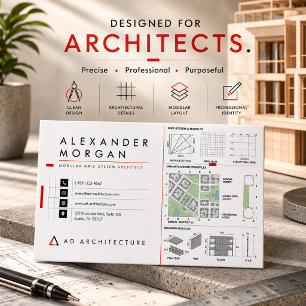 Modular Grid System Architect Business Card