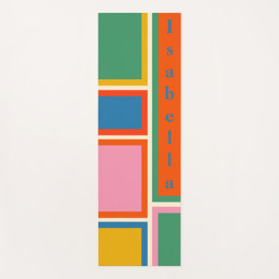 Modular Retro Modern Geometric Personalised Yoga M Mat