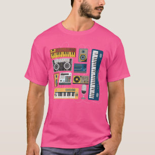 Modular Synthesizer Dj Mixer Synth Musicians T-Shirt
