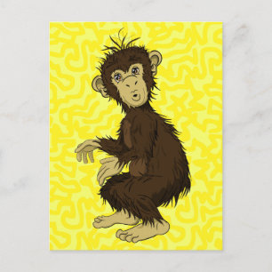 Moe Monkey Postcard